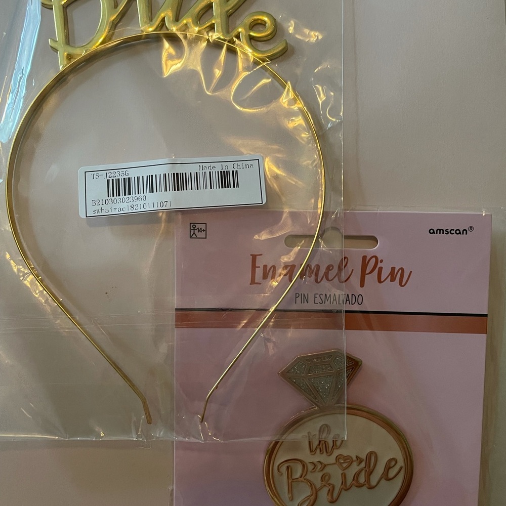 Bride Headband and “ The Bride” Pin